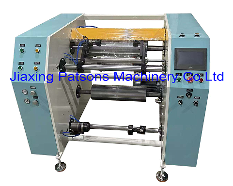 2 Shaft Cling Film Rewinding Machine With Touch Screen