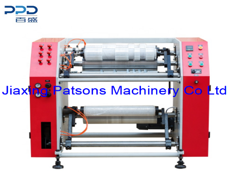 Semi Automatic Stretch Film EdgeFolding Slitting Rewinding Machine