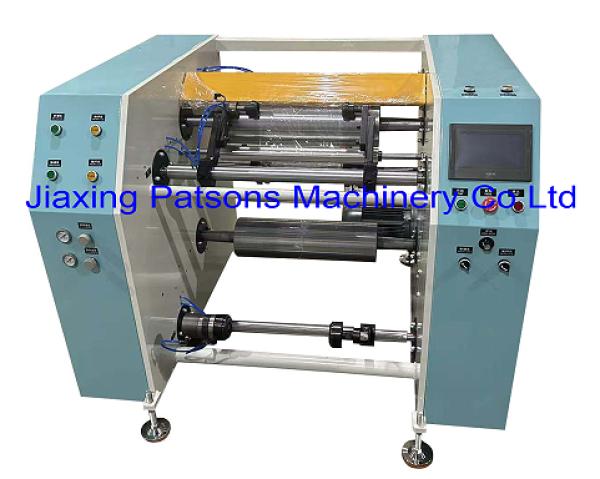 2 Shaft Cling Film Rewinding Machine With Touch Screen