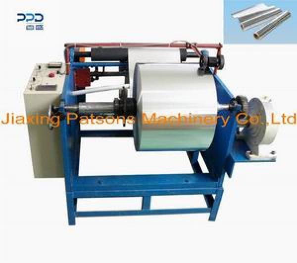 Manual aluminum foil roll rewinder machine